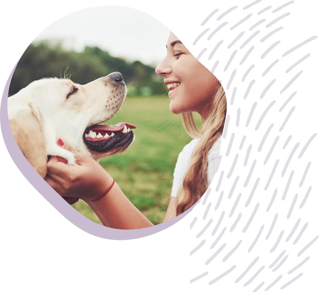 Hond en vrouw 